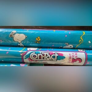 Snoopy Vtg Snoopy Woodstock NEW Peel Stick Drawer Liner Decorative